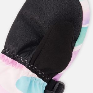 Winter Mittens Teknik Multicolored Line Print - Image 5