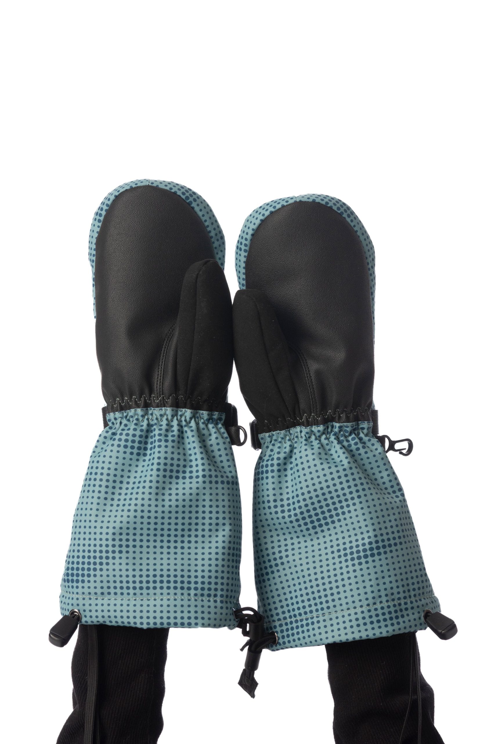 Winter Mittens Teknik Greyish Blue - Image 3