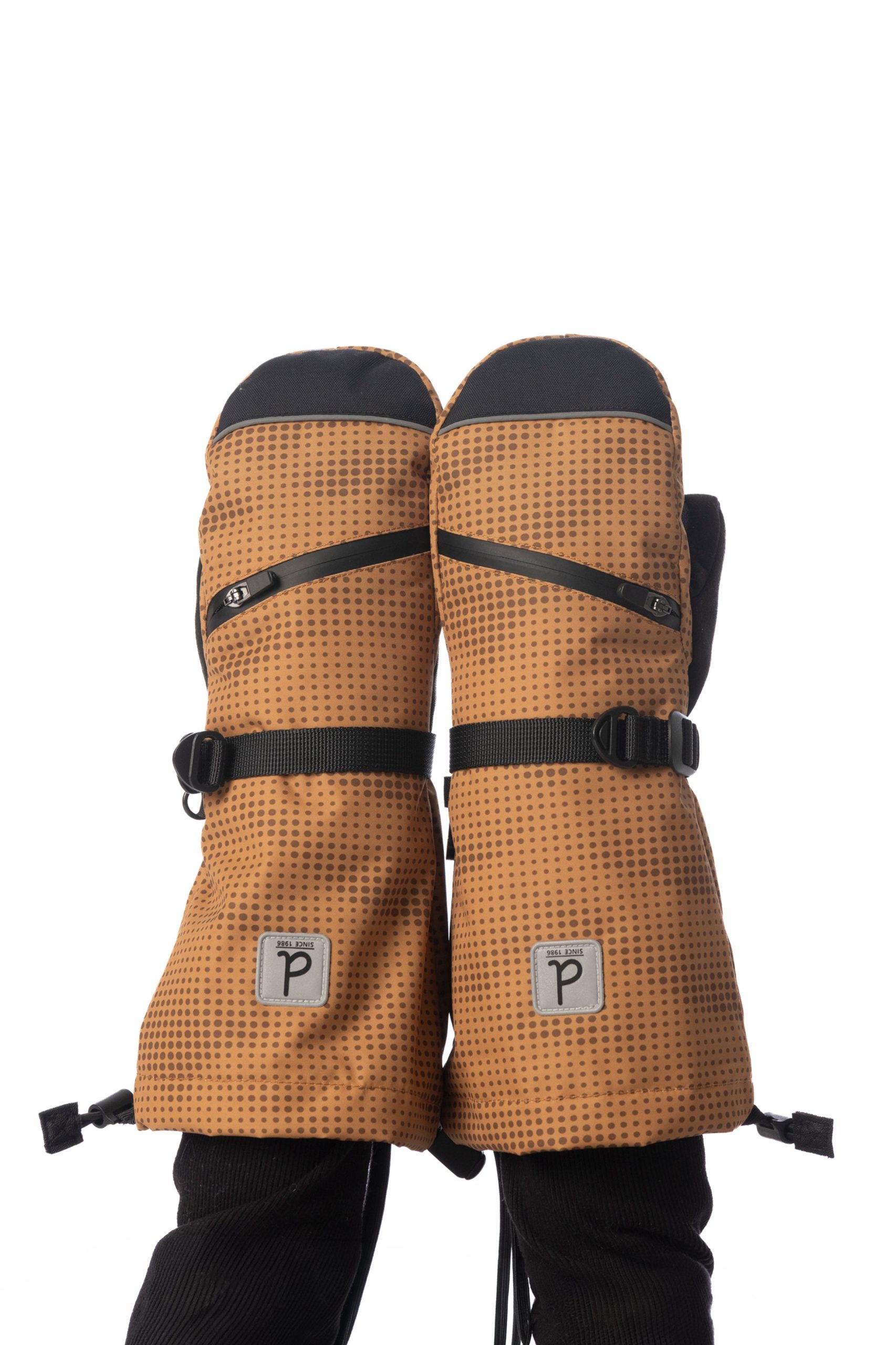 Winter Mittens Teknik Brown - Image 2