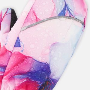 Alternative view of Play Baby Winter Mittens Mauve Flower Print