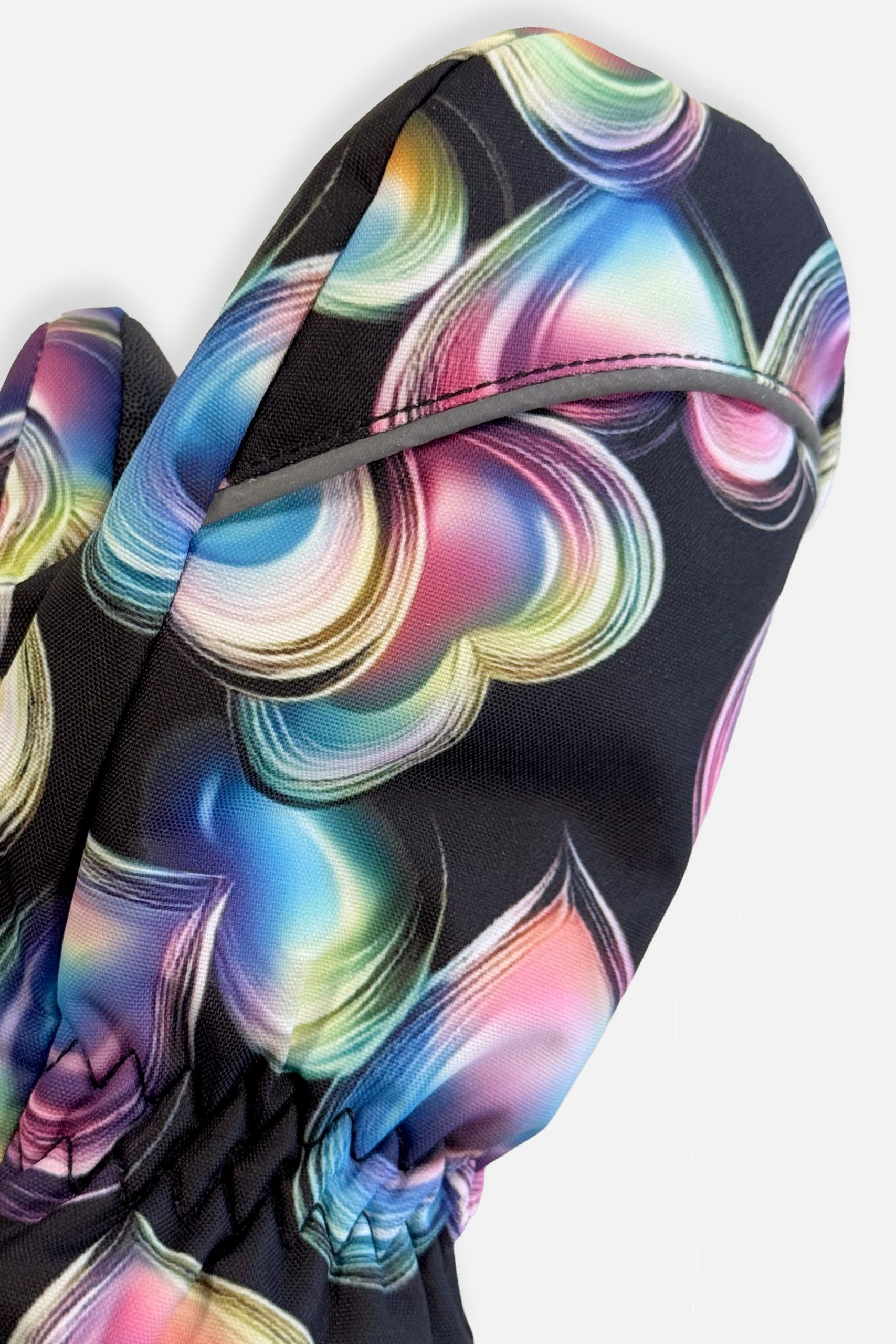 Play Winter Mittens Black Heart Print - Image 3