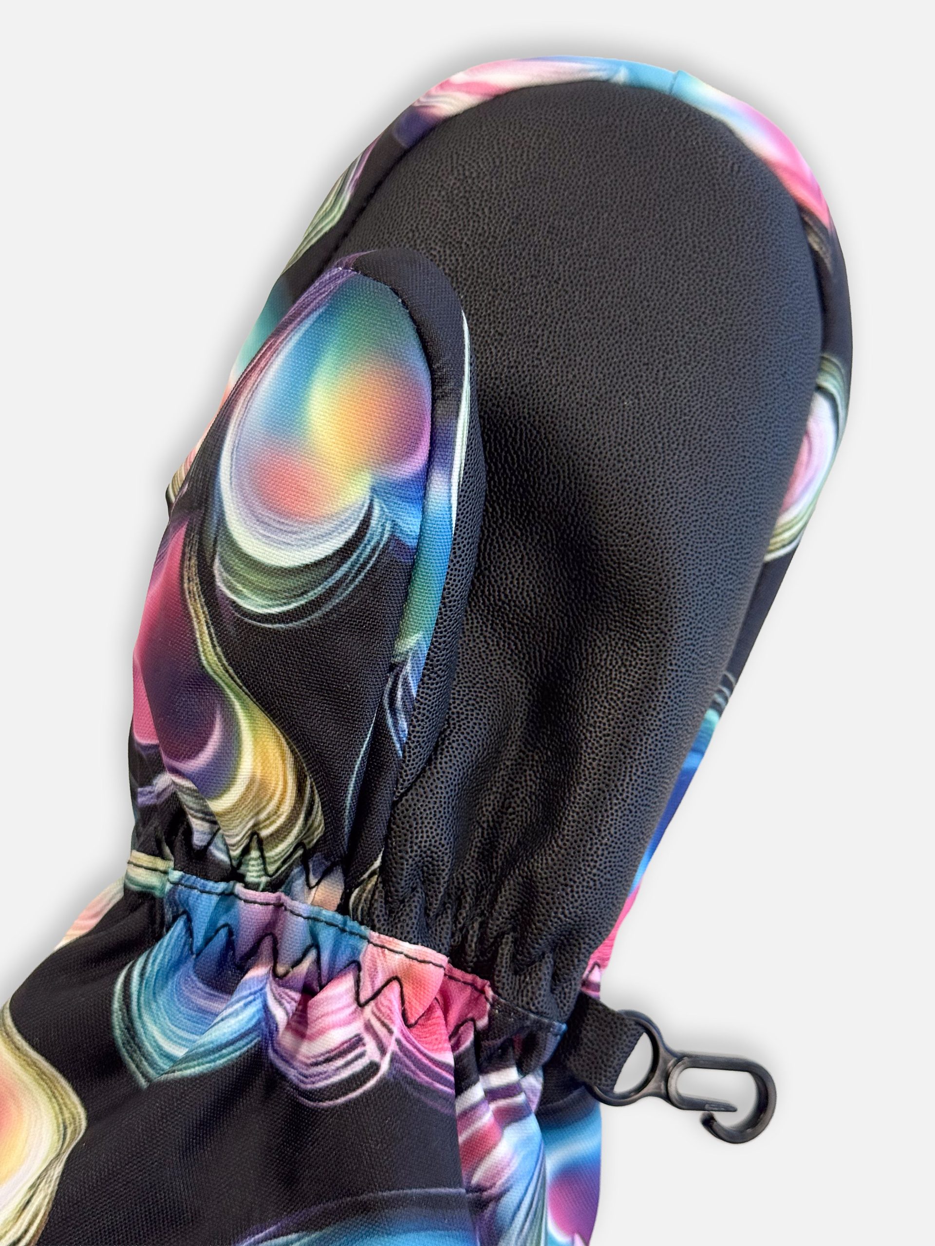 Play Winter Mittens Black Heart Print - Image 5