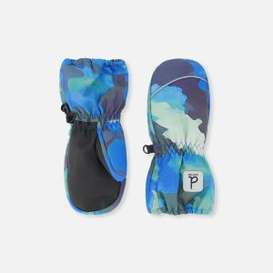 Play Winter Mittens Blue Camouflage