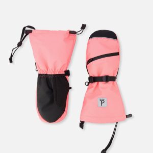 Teknik Winter Mittens Neon Coral - Image 7