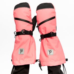 Alternative view of Teknik Winter Mittens Neon Coral