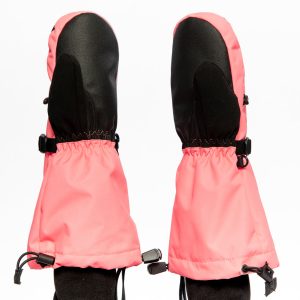 Teknik Winter Mittens Neon Coral - Image 3