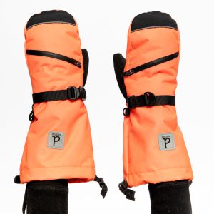 Alternative view of Teknik Winter Mittens Bright Orange
