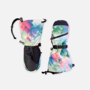 Teknik Winter Mittens Multicolored With Diamond Pattern