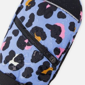 Teknik Winter Mittens Blue Leopard Print - Image 4