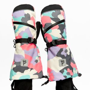 Alternative view of Teknik Winter Mittens Coral Camouflage