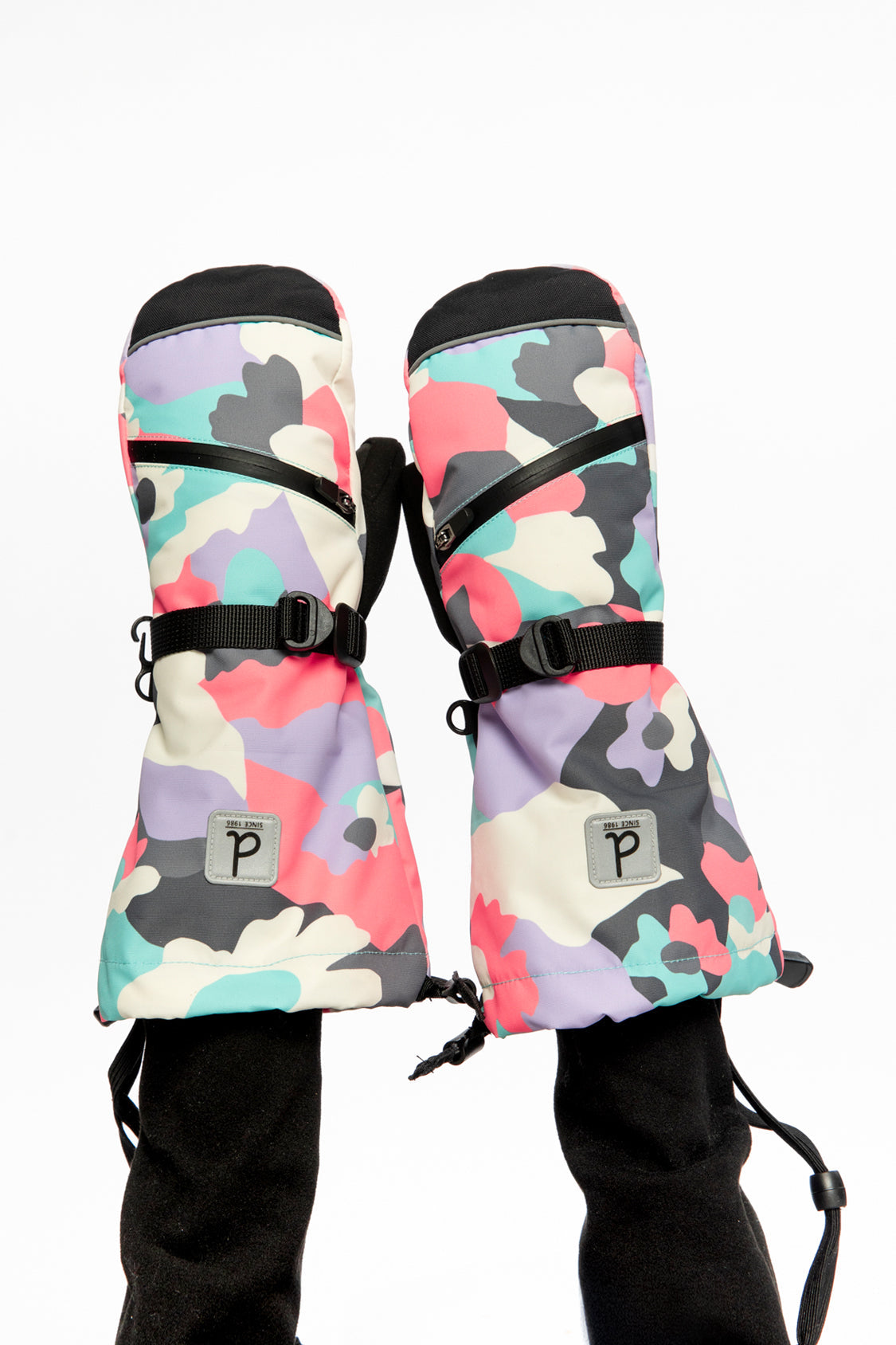 Teknik Winter Mittens Coral Camouflage - Image 2