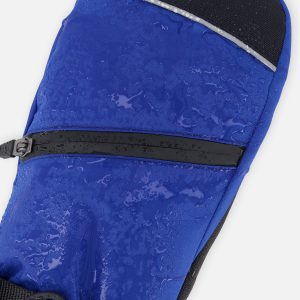 Teknik Winter Mittens Blue With Black Stripes - Image 4