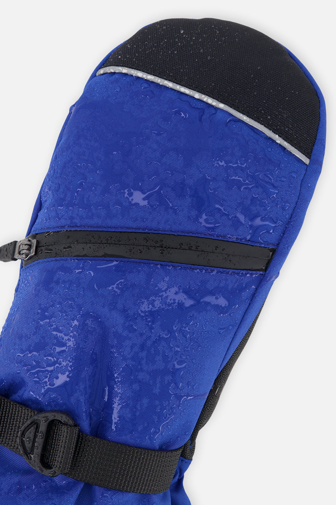 Teknik Winter Mittens Blue With Black Stripes - Image 4