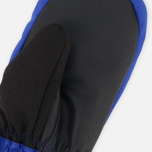 Teknik Winter Mittens Blue With Black Stripes - Image 5