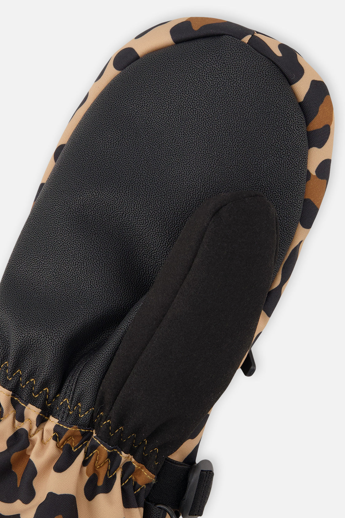 Teknik Winter Mittens Brown Leopard Print - Image 3