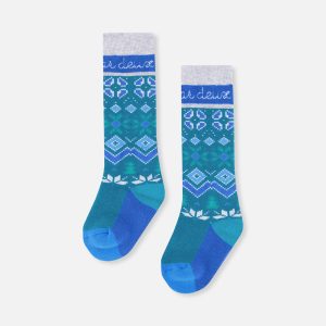 Baby Ski Socks Dark Turquoise