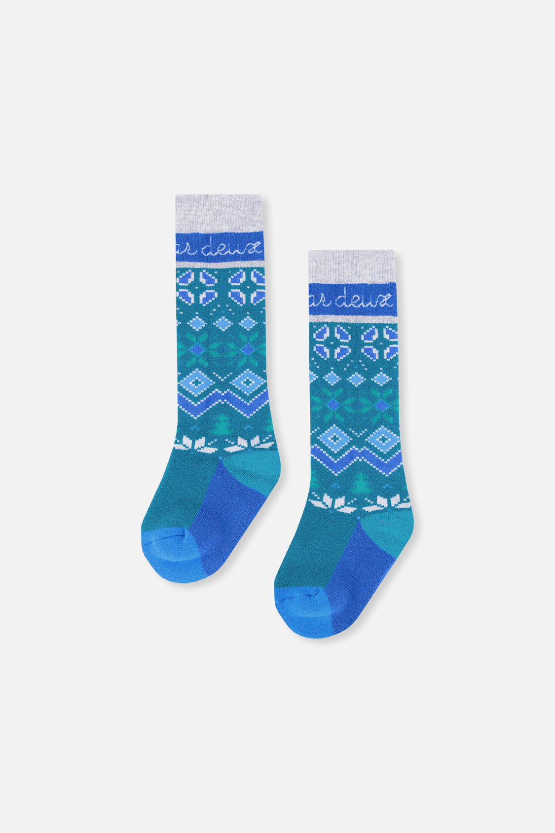 Baby Ski Socks Dark Turquoise