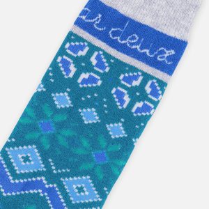 Baby Ski Socks Dark Turquoise - Image 3