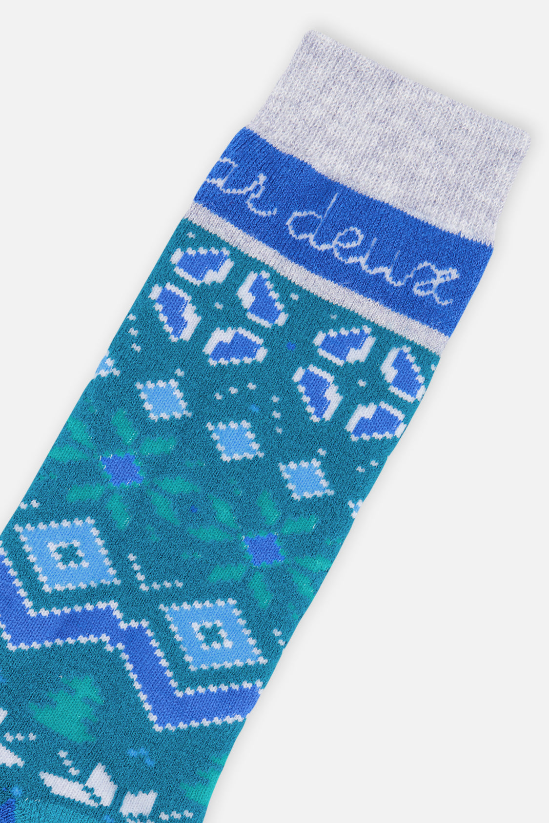 Ski Socks Dark Turquoise - Image 3