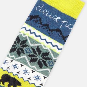 Baby Ski Socks Navy Blue - Image 3