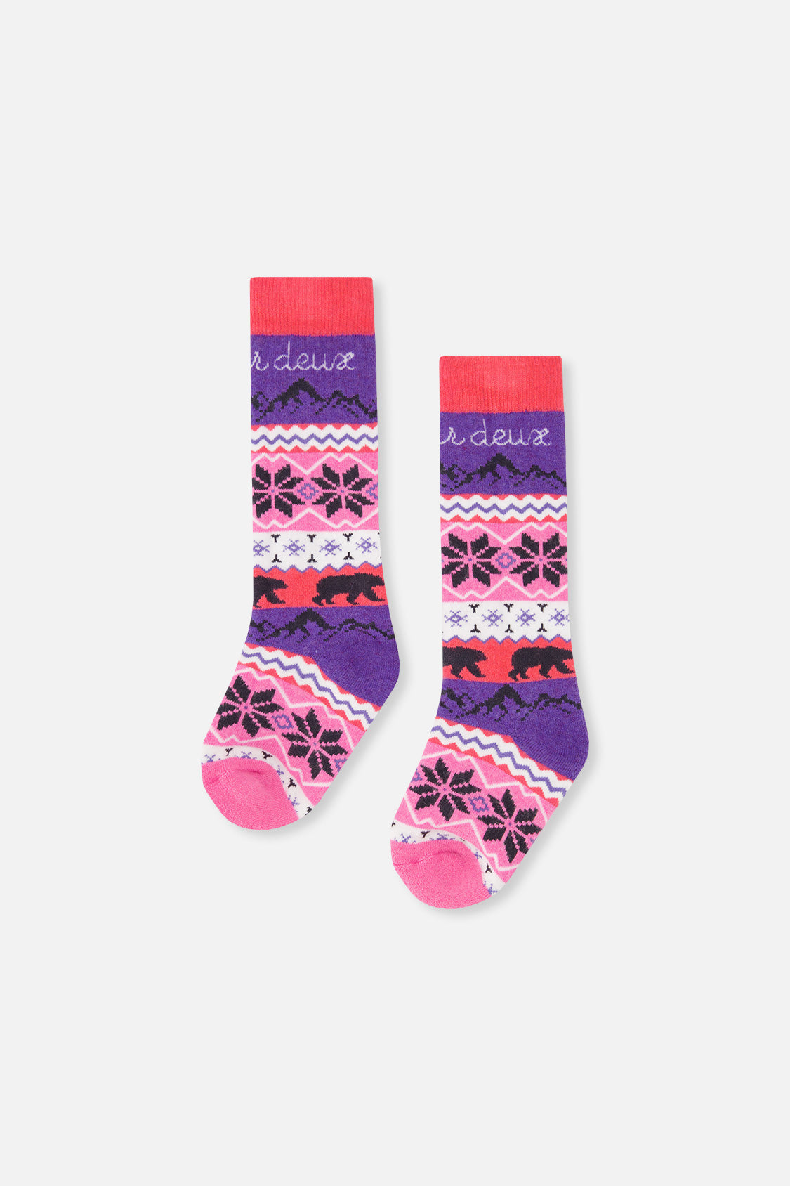 Baby Ski Socks Pink - Image 4