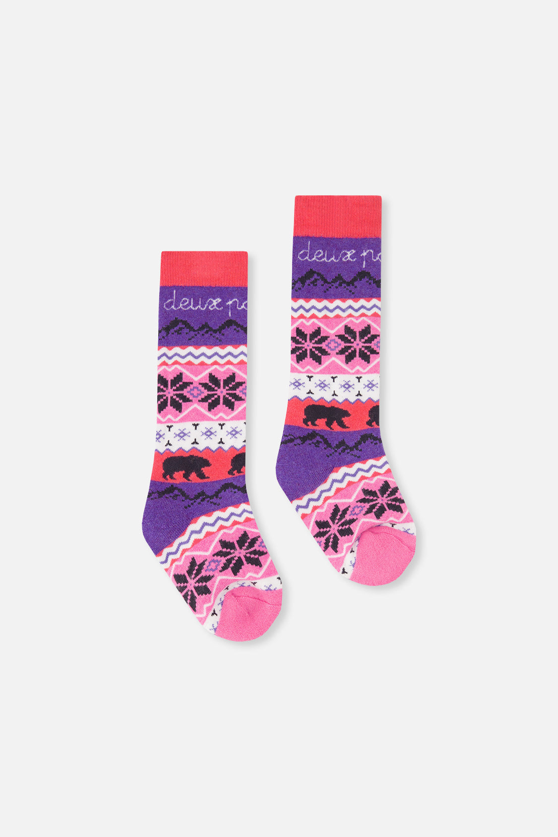 Baby Ski Socks Pink - Image 2