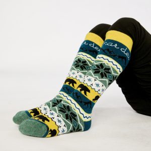 Ski Socks Navy Blue - Image 4