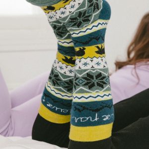 Ski Socks Navy Blue - Image 3