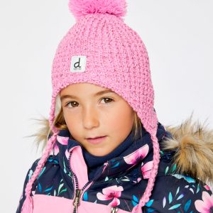 Alternative view of Winter Peruvian Knit Hat With Pompom Pink