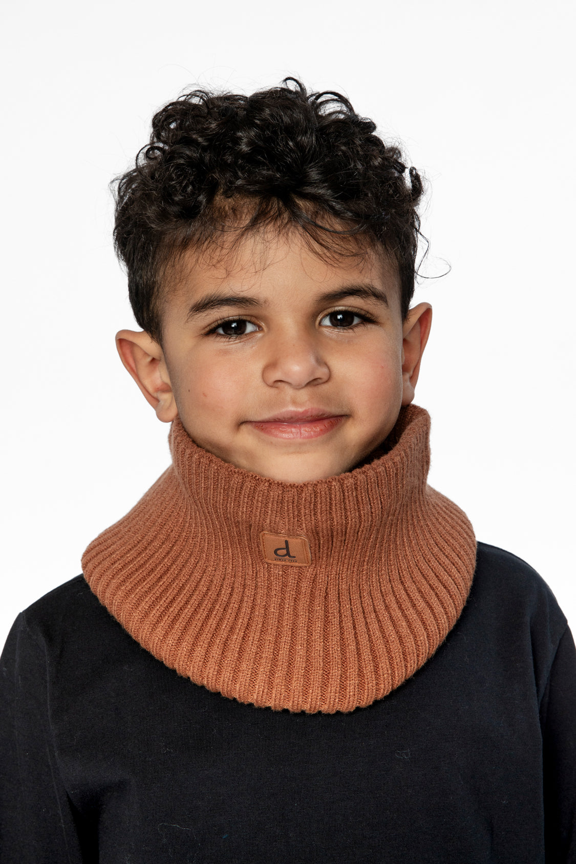 Winter Knit Neckwarmer Taupe - Image 2