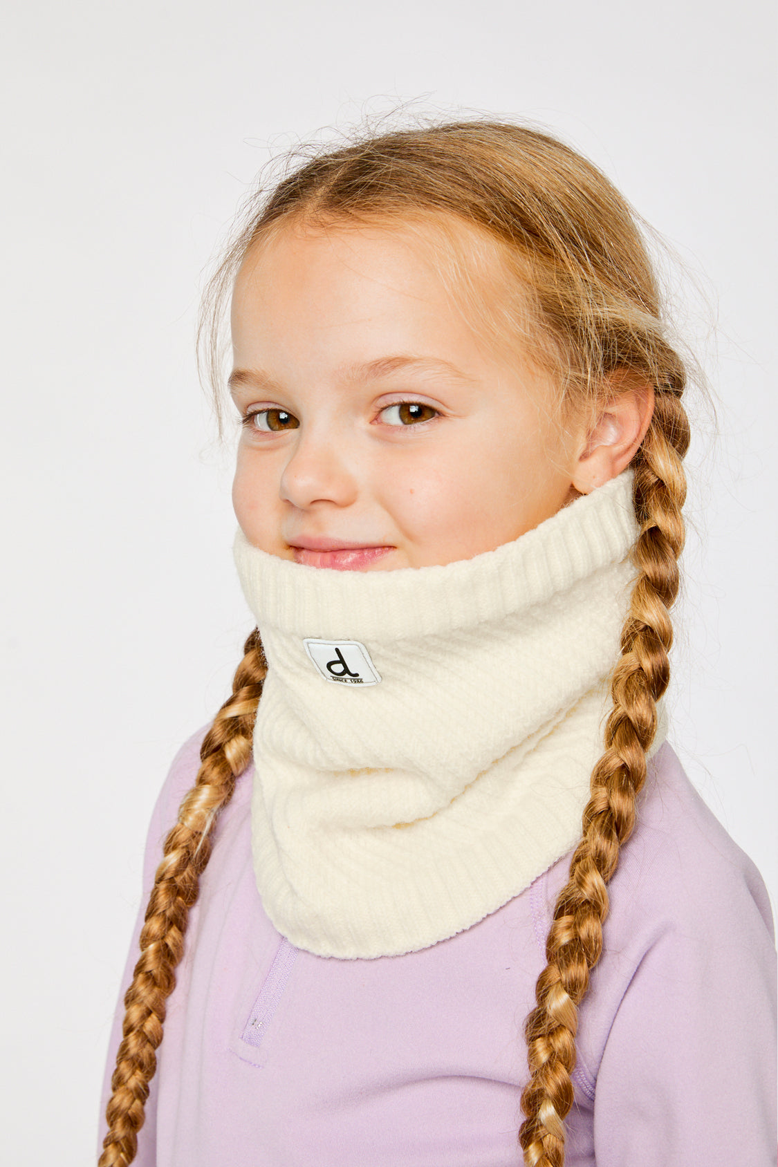 Winter Knit Neckwarmer Off-White - Image 2