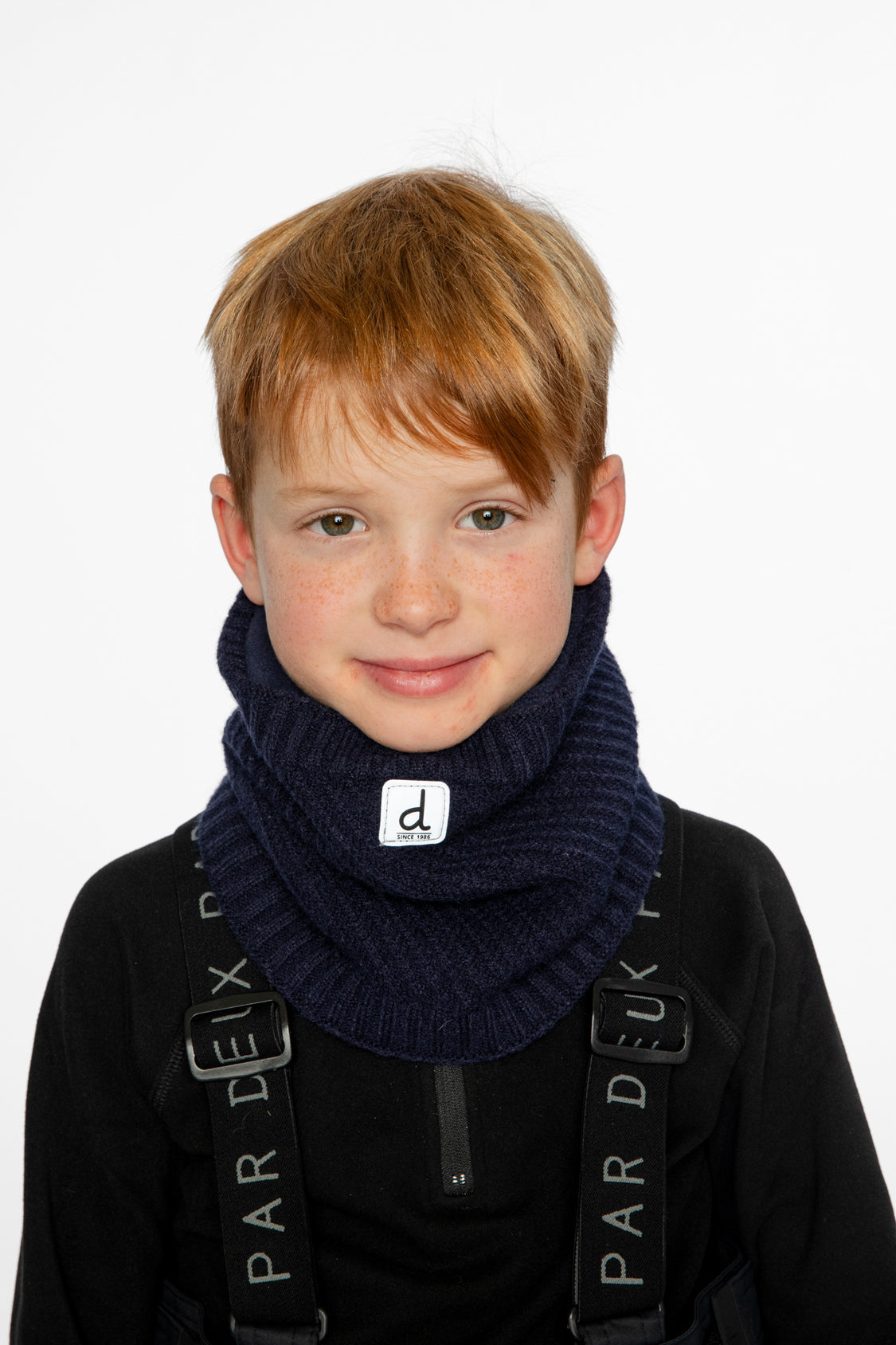Winter Knit Neckwarmer Navy Blue - Image 2