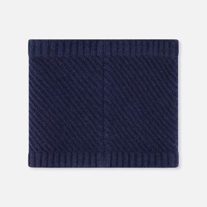 Winter Knit Neckwarmer Navy Blue - Image 3