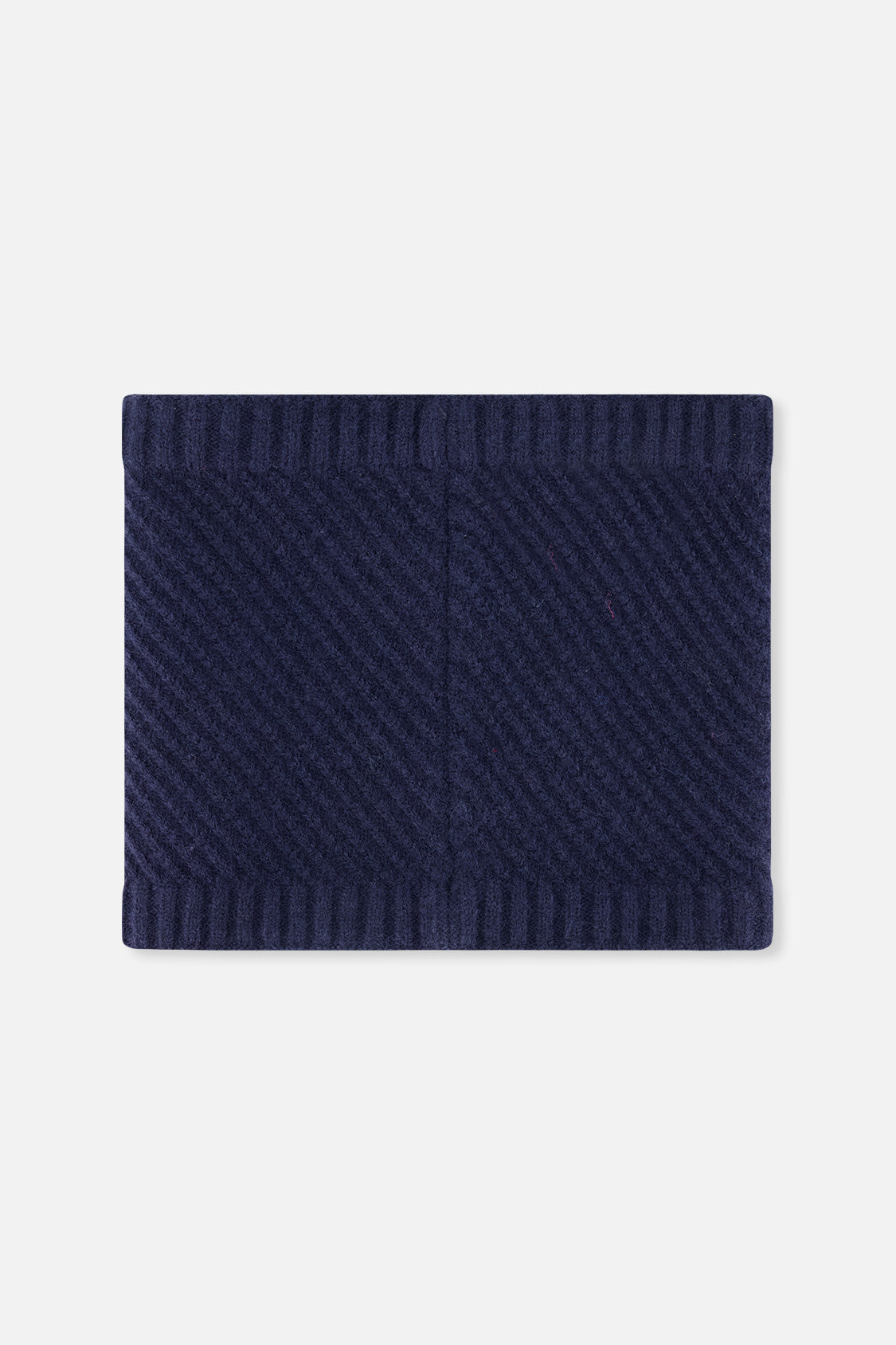 Winter Knit Neckwarmer Navy Blue - Image 3