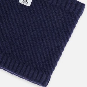 Winter Knit Neckwarmer Navy Blue - Image 4