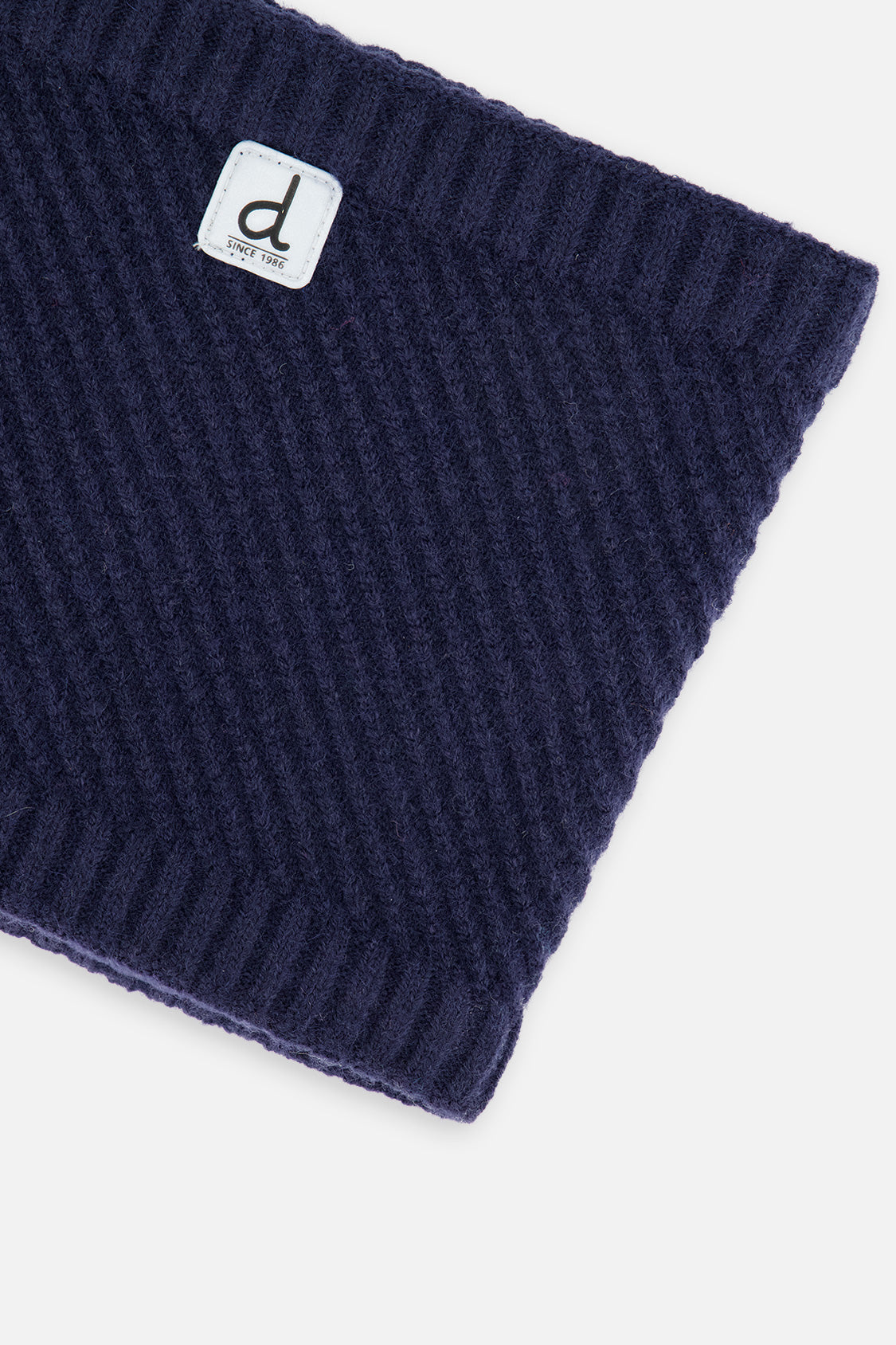 Winter Knit Neckwarmer Navy Blue - Image 4