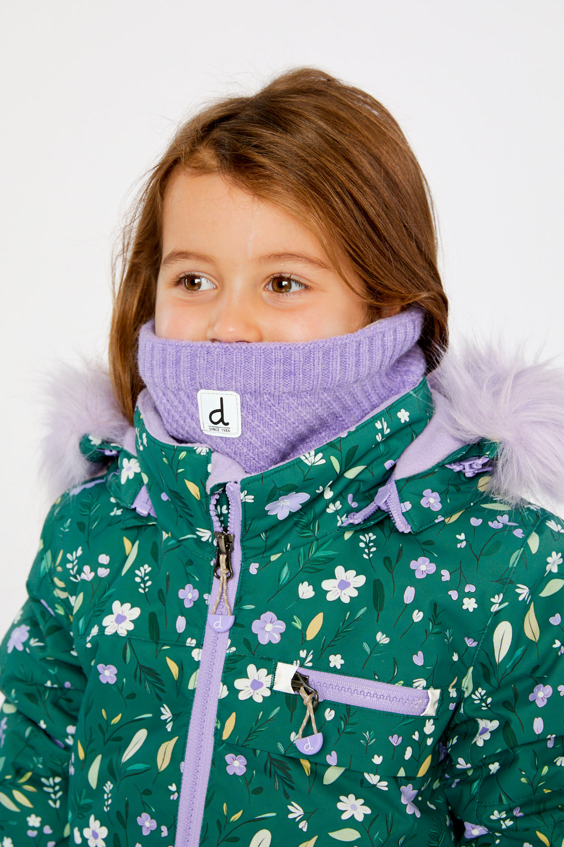 Winter Knit Neckwarmer Violet - Image 2