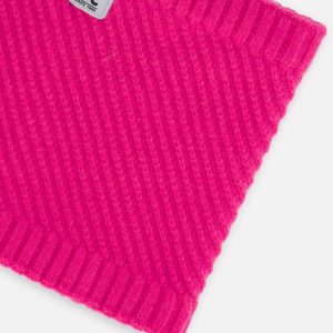 Winter Knit Neckwarmer Bright Pink - Image 4