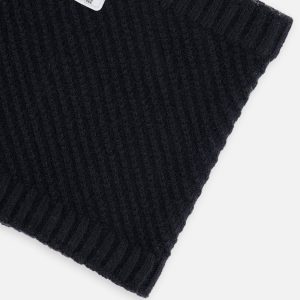 Winter Knit Neckwarmer Black - Image 4