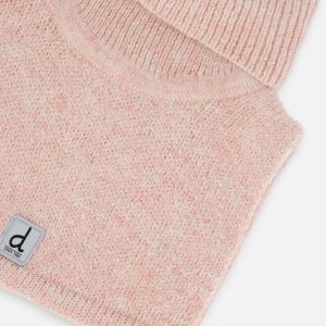 Baby Knit Turtle Neckwarmer Pale Dusty Pink - Image 3