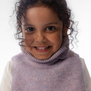 Knit Turtle Neckwarmer Lavender - Image 2