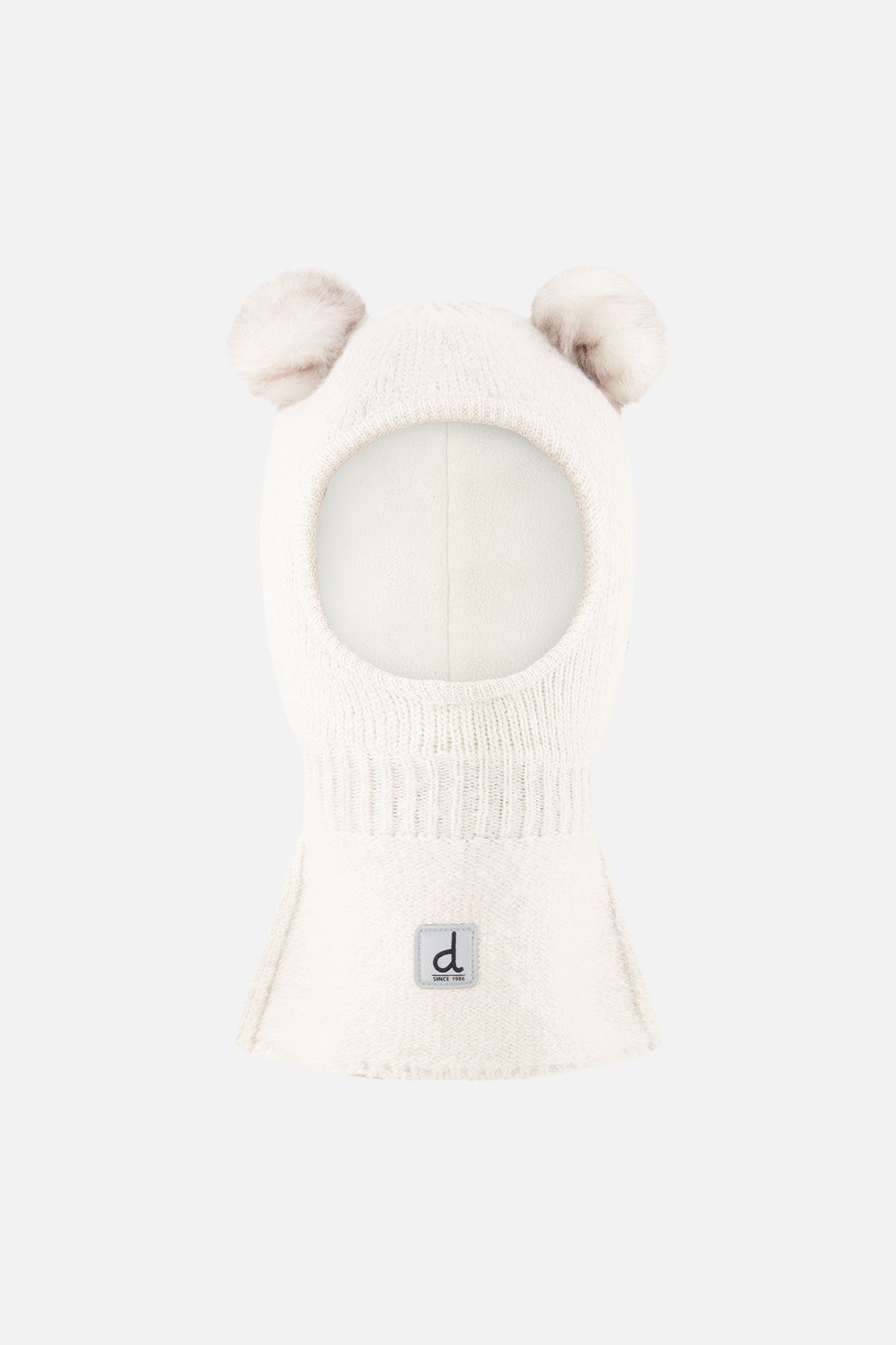 Baby Knit Bear Balaclava Off-White
