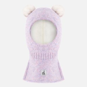 Baby Knit Bear Balaclava Lavender - Image 4