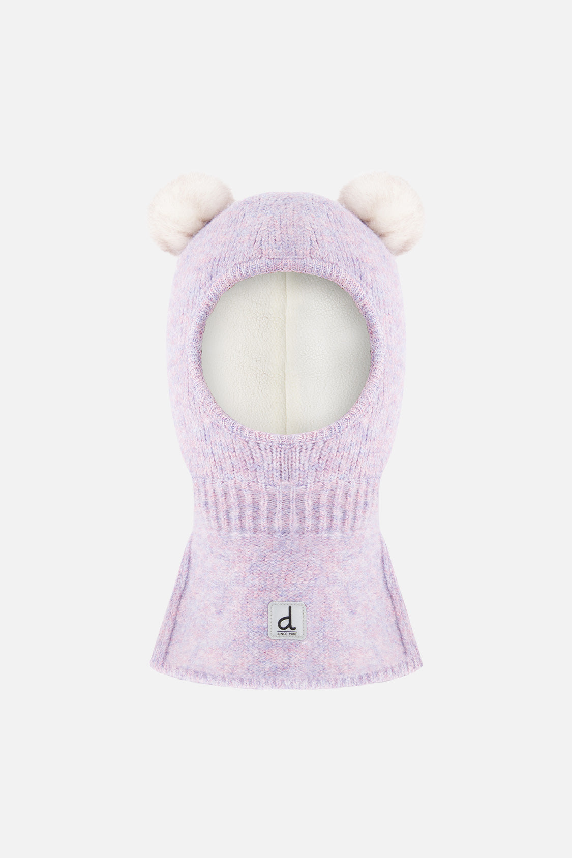 Baby Knit Bear Balaclava Lavender - Image 4