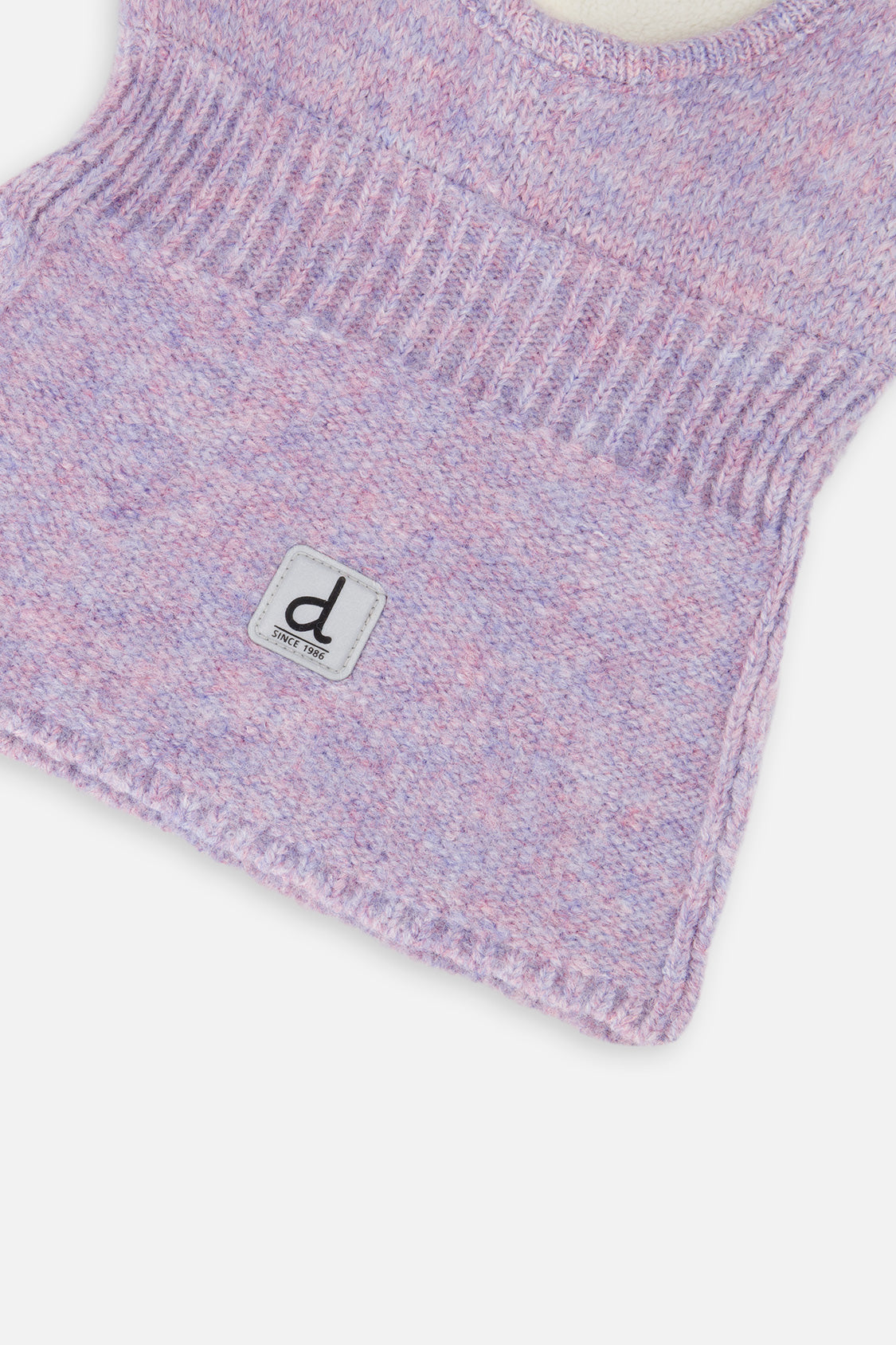 Baby Knit Bear Balaclava Lavender - Image 3