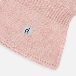 Baby Knit Bear Balaclava Pale Dusty Pink - Image 3