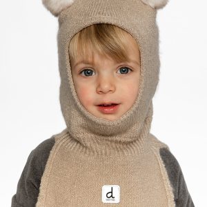 Knit Bear Balaclava Light Taupe - Image 2