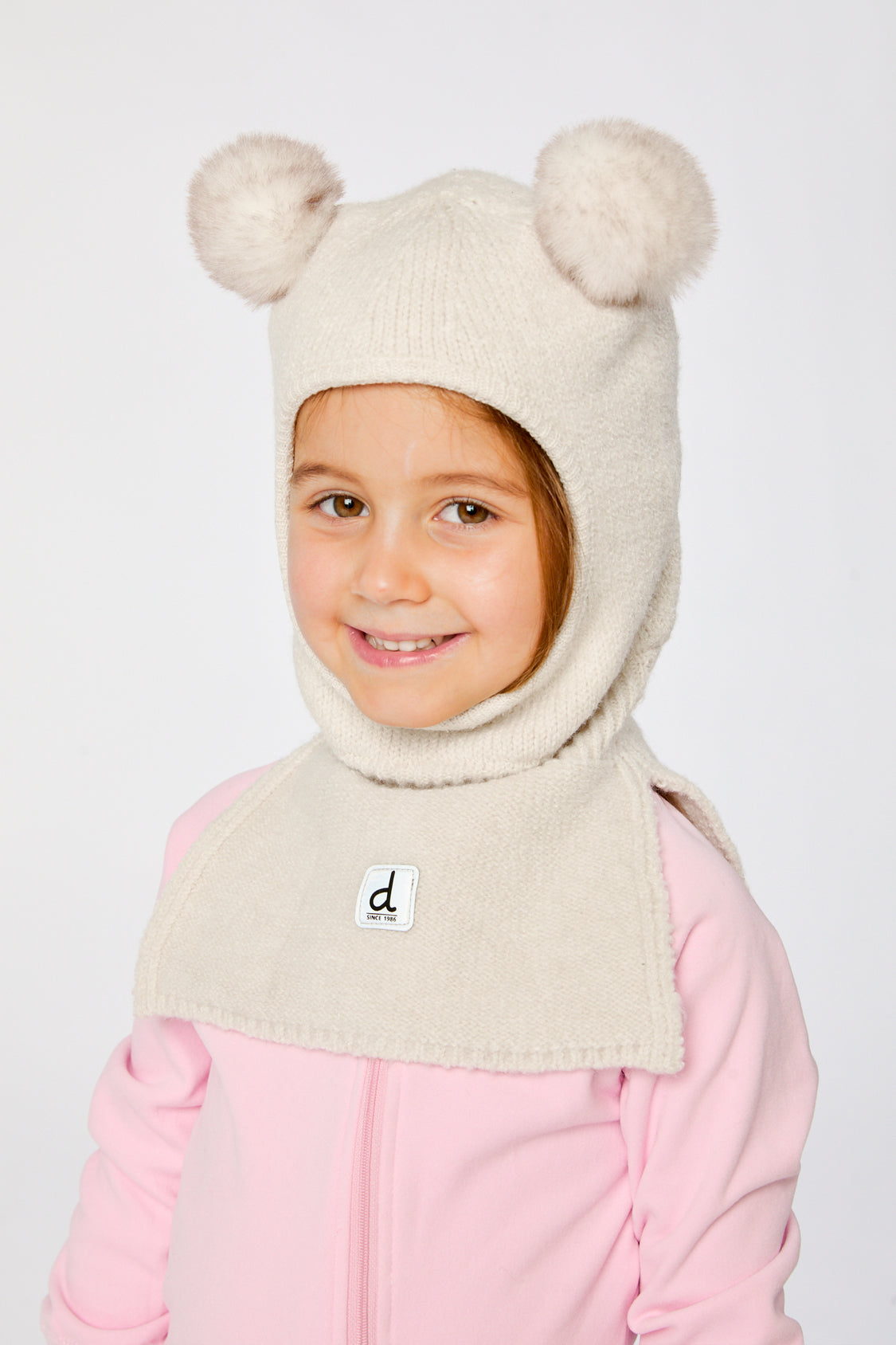 Knit Bear Balaclava Off-White - Image 2