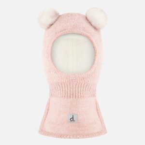 Knit Bear Balaclava Pale Dusty Pink - Image 6