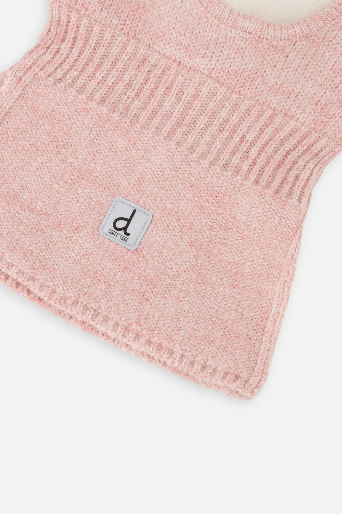 Knit Bear Balaclava Pale Dusty Pink - Image 4